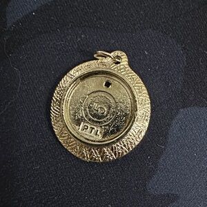 Vintage PTL Gold toned photo Pendant
